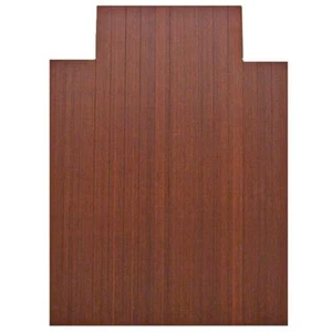 Standard 5mm Dark Brown Mahogany 36 in. x 48 in. Bamboo Roll-Up Mat with Lip - Picture 1 of 3