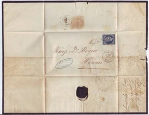 GREECE 1867 MOURNING COVER 'ATHENS-ZANTE - Picture 1 of 2