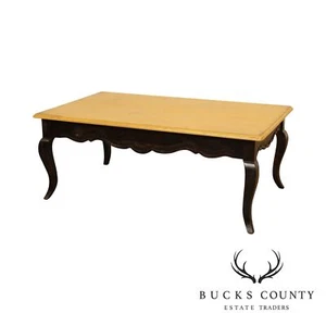 Habersham French Country Style Distressed Painted Coffee Table - Picture 1 of 12