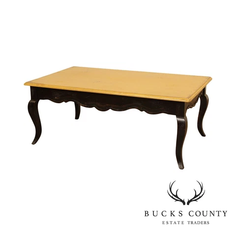 Habersham French Country Style Distressed Painted Coffee Table Cover