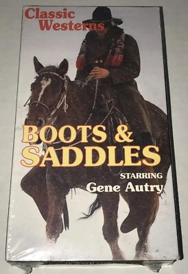 Boots & Saddles Unopened VHS Movie Classic Western Video $ Tag NEW Sealed - Image 1 of 3