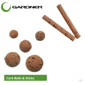 Gardner Tackle Cork Balls & Sticks - Carp Bream Barbel Pike Coarse Fishing Baits - Picture 1 of 3