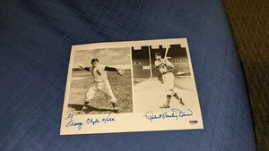 Robert Pershing Doerr George Clyde Kell Signed 8x10 HOF Photo PSA/DNA No Card - Picture 1 of 3