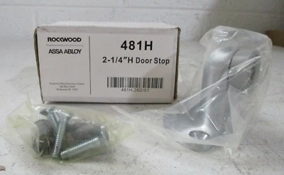 ROCKWOOD ASSA ABLOY HEAVY DUTY DOOR STOP 481H 2 1/4"H NOS FREE SHIPPING - Image 1 of 4