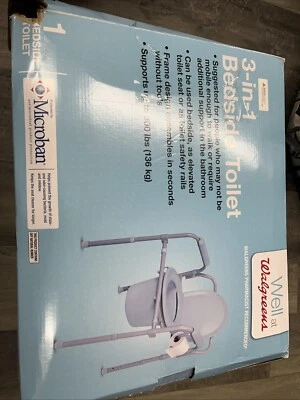 Walgreens ~ 3-in-1 Bedside Toilet ~ Tool Free Assembly ~ Supports Up To 300 Lbs. - Image 1 of 2