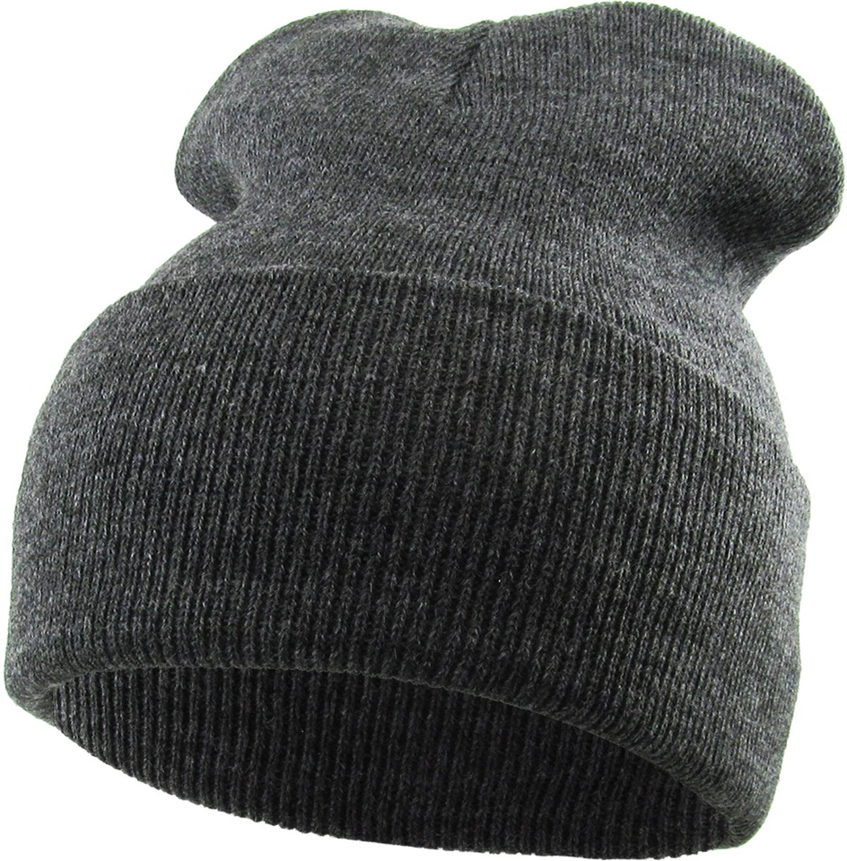 Made in USA - Thick Beanie Skull Cap Winter Cuffed Ski Knit Hat - Image 1 of 1