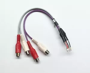 CLARION DB185MP DB285USB RCA CABLE FRONT / NON FADE HARNESS SAME DAY SHIPPING - Picture 1 of 5