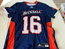 NWT Adidas scoop neck lacrosse jersey, men's L, blue, Bucknell, #16, no name