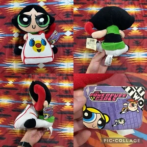 Vintage Y2K Cartoon Network Powerpuff Girls Buttercup 12” Plush Hotline Phone - Picture 1 of 18