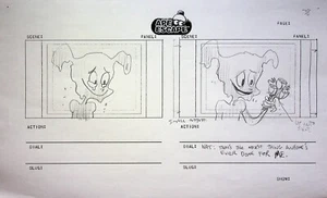 Ape Escape TV SERIE 2009 handgezeichnete Produktion Storyboard Seite #WW - Bild 1 von 2