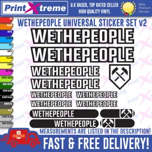 WETHEPEOPLE BIKES WTP Vinyl Decals, Stickers, Cycling Bmx, HIGH QUALITY V2 - Picture 1 of 7