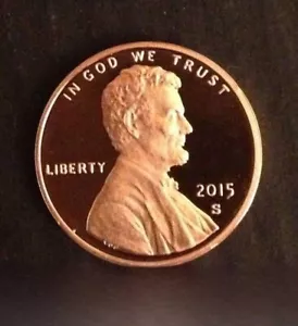 "TWO" 2015-S / 1C / CAMEO / NEAR PERFECT!!! / "GEM PROOF CAMEO" FROM PROOF SETS - Picture 1 of 3