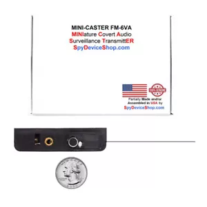 Tiny Covert Wireless Spy Bug Audio Voice Transmitter 7-1/4 Days 880 Feet FM VHF - Picture 1 of 12