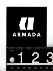 ARMADA SKI COMPANY STICKER 2.75 in Square Black/White Skiing Winter Sports Decal