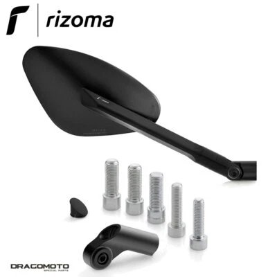 Espejo retrovisor derecho BMW R 1200 GS 2010-2012 Genesi RIZOMA BS173B BS887B negro Foto 1 de 4