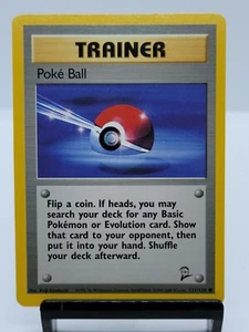 Pokeball Trainer 121/130 Base Set 2 Pokemon TCG 1999 Wizards of the Coast - Picture 1 of 3