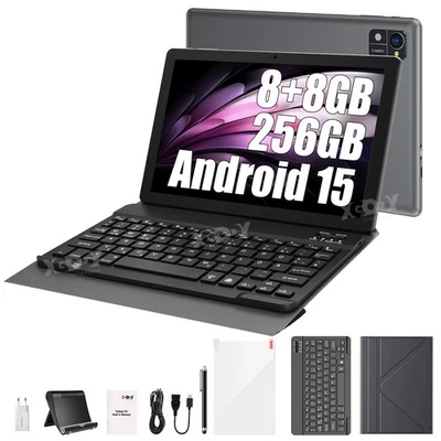 2025 Neu Tablet Android 15 16GB RAM+256GB 7000mAh 10.1 Zoll Octa Core WlFl IPS - Bild 1 von 4