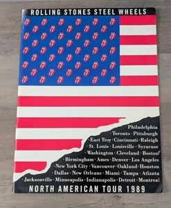 Rolling Stones Steel Wheels 1989 North American Tour Concert Program Guide Book - Bild 1 von 7
