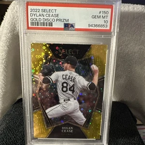 2022 Select Dylan Cease Gold Disco Prizm PSA GEM MT 10 - Picture 1 of 4