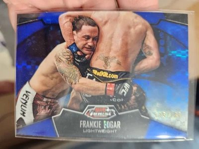 Frankie Edgar 2012 Topps Finest UFC Bluei Diamond Refractor #d /188 HOF #15 - Image 1 of 2