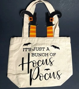 Hexe Hokuspokus Canvas Beuteltasche Schultertasche Handtasche Halloween 13x10 Baumwolle NEU! - Bild 1 von 13