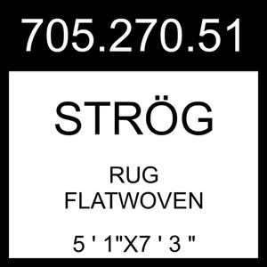 IKEA STROG STRÖG Rug Flatwoven Natural 5 ' 1"x7 ' 3 " 705.270.51 - Picture 1 of 1