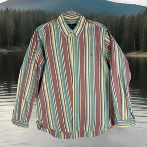 Polo Ralph Lauren Classic Fit XL gestreiftes Oxford Hemd mehrfarbig Retro Cowboy - Bild 1 von 7