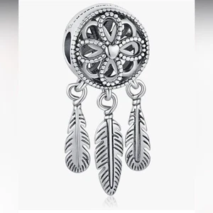 Traumfänger Dangle Charm 925 Sterling Silber - Bild 1 von 7