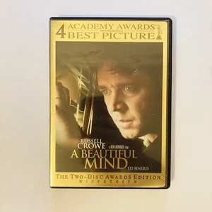 A Beautiful Mind - DVD NTSC Region 1 Russell Crowe Ed Harris Jennifer Connelly - Picture 1 of 1