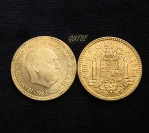 Gutse Franco, 1 Peseta 1953 19-62, Légèrement Bout, Sans Circulaire - Picture 1 of 1
