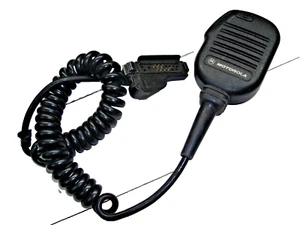 Motorola Push Button Microphone - NMN6193B Missing Button Cover - Picture 1 of 8