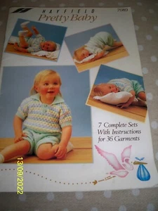 Hayfield Pretty Baby 7080. 7 complete sets /instructions for 36 garments - Picture 1 of 3