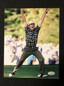 JUSTIN LEONARD SIGNED 8X10 PRO GOLFER RYDER CUP JSA COA AUTOGRAPH - Picture 1 of 1