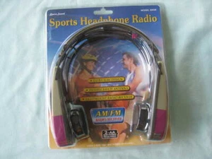 RARE VINTAGE LENOXX SOUND SPORTS HEADPHONE RADIO 885M-SEALED - Picture 1 of 7