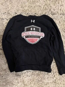 Under Armour Boys Hoodie Black Flag Football Sz Y-M - Picture 1 of 6