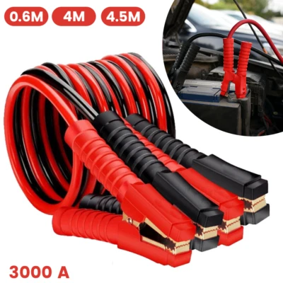 2er 6m Starthilfekabel Überbrückungskabel Starterkabel Batteriekabel LKW KFZ PKW - Bild 1 von 4