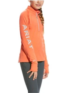 Ariat Tek 1/2 Zip Sweatshirt ColdSeries Coral Sz M Pullover Basic Long Sleeves - Picture 1 of 8