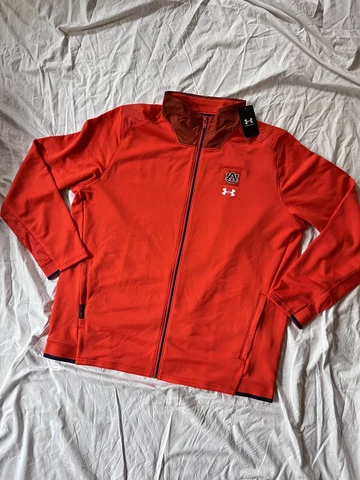 $80 MSRP Under Armour Auburn Tigers Full Zip Sideline Pullover Jacket Size 3XL Cover