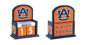 Auburn University Tigers Collegiate Licensed Wooden Perpetual Calendar - Picture 1 of 1