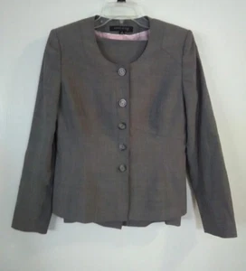 Anne Klein Lined Skirt Suit, dark gray Color , Size 8 women 2 Pcs  - Picture 1 of 9
