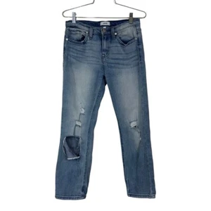 Ceros Cropped Distressed Jeans 24 Blue Women’s - Picture 1 of 12