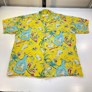 Camicia vintage Sammy Hagar CABO WABO Cantina Tequila HAWAIANA 100% SETA L Alive - Foto 1 di 5