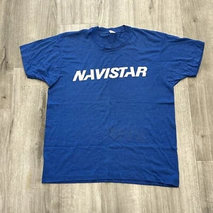 Vintage Navistar T-shirt Single Stitch 1980s or 90s Screen Stars Tag - Picture 1 of 7