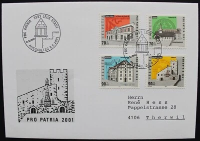 SE65 SWITZERLAND 2001  FDC   "Pro Patria": Monuments of Swiss Cultural History - Image 1 of 2