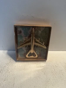 - airplane bottle opener Brass Colored Bar Beer Pop Opener - Picture 1 of 4