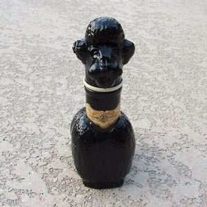 Black Gori Poodle Glass Bottle Italy Rose Wine Italy Italian Dog Decanter Empty - Picture 1 of 5