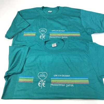 VTG Catholic Engaged Encounter Presentation Center T Shirt Sz XL USA Lot 2 NWOT - Image 1 of 4
