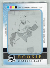 11-12 UD Upper Deck The Cup  Jonathon Blum  1/1  Printing Plate  Rookie 