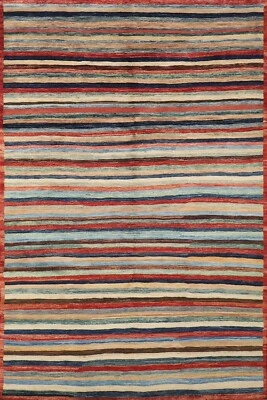 6x8 ft Tribal red Area Rug Afghan Hand Knotted 100% wool bedroom living room - Image 1 of 4