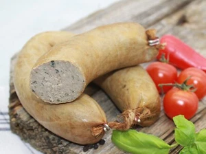 Leberwurst im Ring, hausmacher Art, geräuchert - 2 Ring - gesamt ca. 550 gr. - Bild 1 von 2